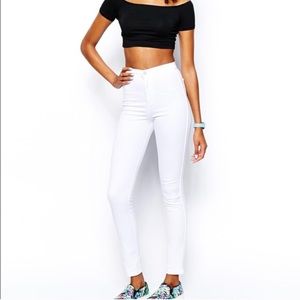 American Apparel Easy Jeans XXS White
